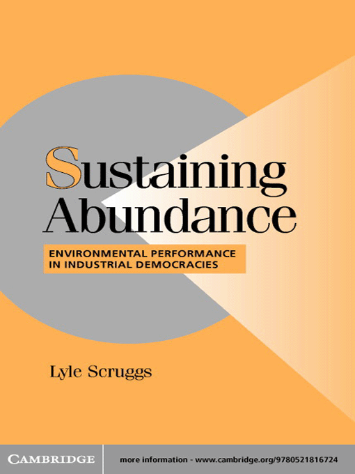 Title details for Sustaining Abundance by Lyle Scruggs - Available